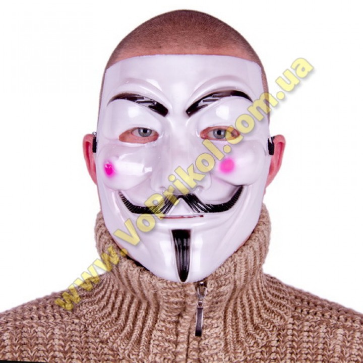 Маска пластиковая Гая Фокса "Anonymous"