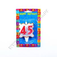 Свеча двойная "45 лет"