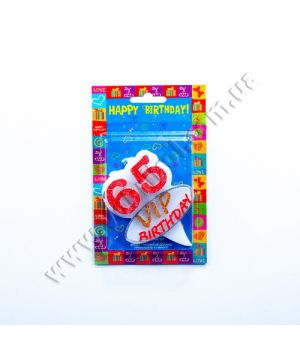 Свеча двойная "65"