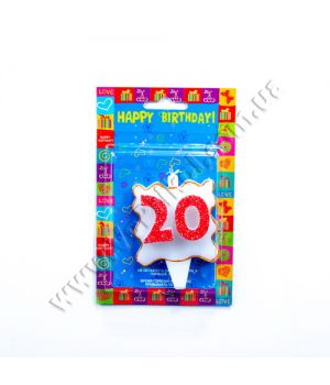 Свеча двойная "20"