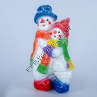 Статуэтка "Снеговики с Новым годом"